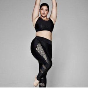 Sophie Theallet For Cacique Black Leopard Print Leggings Size 18/20